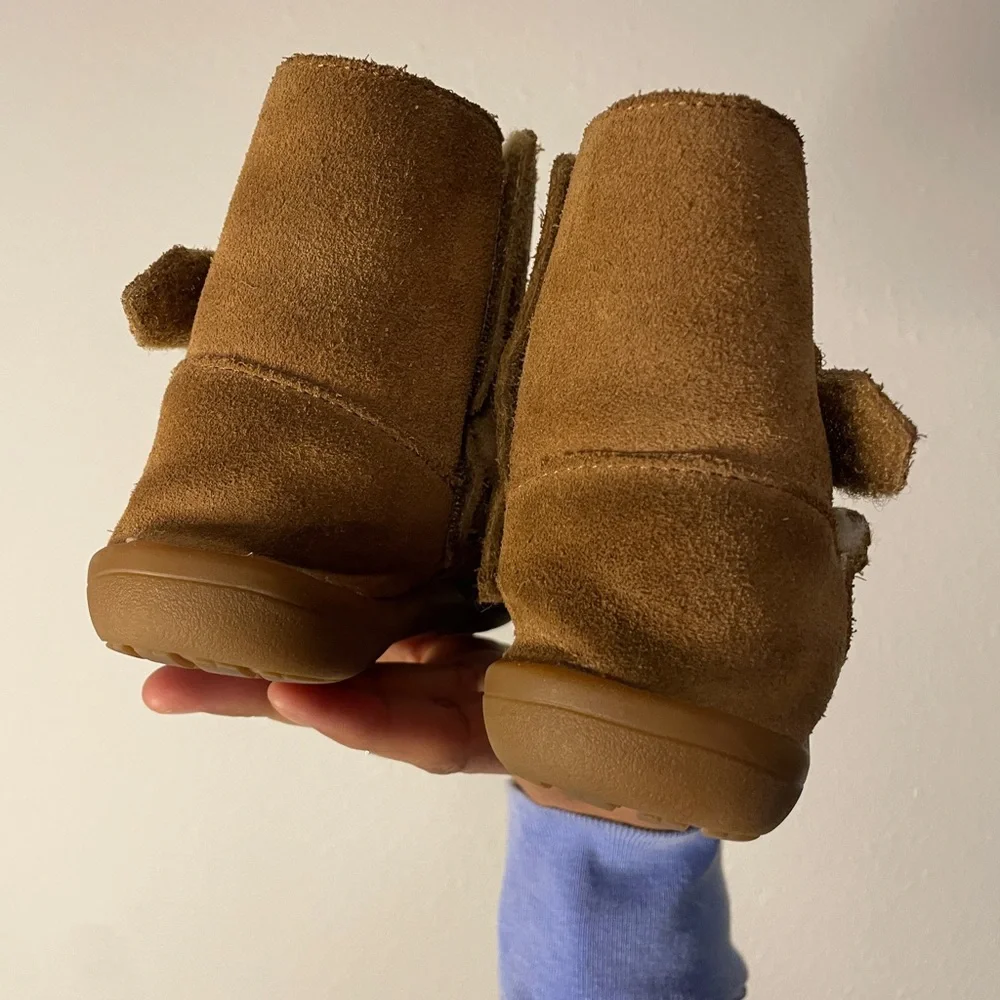 UGG Toddler Kids Girls Sz 11 Keelan Winter Boots Brown Suede